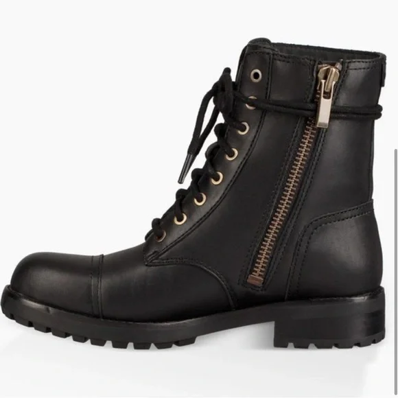 Ugg Kilmer exposed fur combat boots ❄️ - Picture 3 of 6